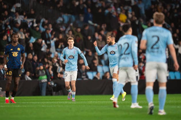 ESP: RC Celta - LOSC Lille. UEFA Europa League. Matchday 7. Williot Swedberg of RC Celta cenebrates after scores goal during the UEFA Europa League match, between RC Celta and LOSC Lille, Matchday 7, Balaidos Stadium on January 22, 2026 in Vigo, Spain. kpng Copyright: xPedroxMinax xPRESSINx PM_260122_CEL_LIL_015