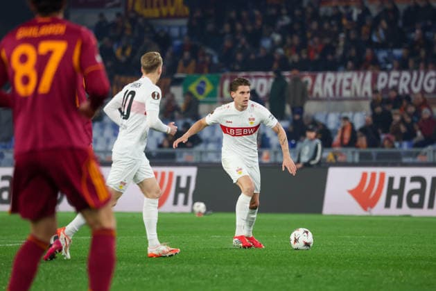 January 22, 2026, Roma, Roma, Italia: Maximilian Mittelstadt (VfB Stuttgart) During the 2025 26 Europa League football match between Roma and Stuttgart on January 22, 2026 at the Stadio Olimpico in Rome..Photo: Roma Italia - ZUMAs236 20260122_aap_s236_052 Copyright: xFabioxSassox