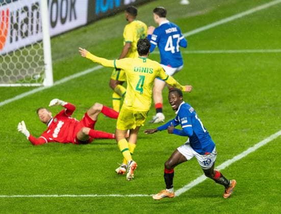 Mohamed Diomande of Rangers celebrates scoring his sides first goal during UEFA Europa League league phase match at Ibrox Stadium, Glasgow. Rangers v Ludogorats - UEFA Europa League - League Phase - Ibrox Stadium, Glasgow, Lanarkshire, Scotland, UK - 22 Jan 2026Glasgow Ibrox Stadium Lanarkshire, Scotland United Kingdom EDITORIAL USE ONLY  Copyright: xRangersxFC Shutterstockx 16394122d