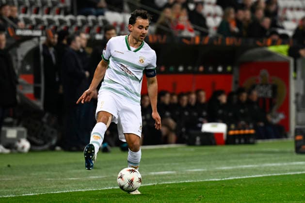 FOOTBALL : OGC Nice VS - Go Ahead Eagles - UEFA Europa League - 22 01 2025 Mats Deijl (GA-Eagles) - UEFA Europa League match between OGC Nice and Go Ahead Eagles on January 22, 2026 at the Allianz Riviera Stadium in Nice. NiceFrance  Copyright: xWilliamxCannarellax