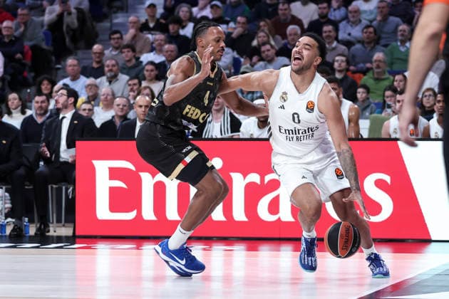 January 22, 2026, Madrid, Madrid, Spain: Trey Lyles of Real Madrid in action during the EuroLeague Regular Season Round 24 match between Real Madrid and AS Monaco at Movistar Arena on January 08 2026, in Madrid, Spain. Madrid Spain - ZUMAa181 20260122_zaa_a181_053 Copyright: xIrinaxR.xHipolitox