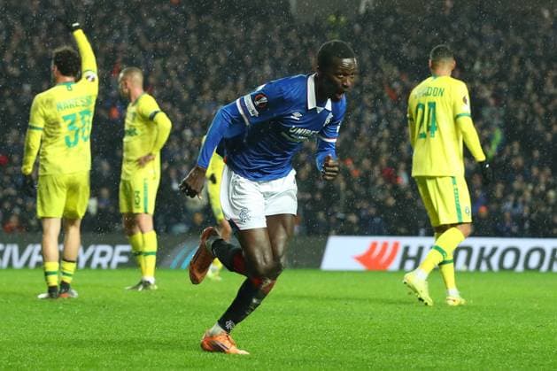 Mohamed Diomande of Rangers celebrates his goal during the Europa League group phase match at Ibrox Stadium, Glasgow. Rangers v Ludogorets - UEFA Europa League - League Phase - Ibrox Stadium, Glasgow, Lanarkshire, Scotland, UK - 22 Jan 2026Glasgow Ibrox Lanarkshire United Kingdom EDITORIAL USE ONLY  Copyright: xO Rourke RangersxFC Shutterstockx 16394146d