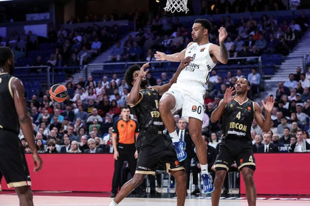 January 22, 2026, Madrid, Madrid, Spain: Trey Lyles of Real Madrid in action during the EuroLeague Regular Season Round 24 match between Real Madrid and AS Monaco at Movistar Arena on January 08 2026, in Madrid, Spain. Madrid Spain - ZUMAa181 20260122_zaa_a181_056 Copyright: xIrinaxR.xHipolitox