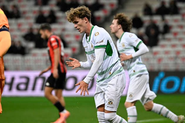 FOOTBALL : OGC Nice VS - Go Ahead Eagles - UEFA Europa League - 22 01 2025 Oskar Sivertsen (GA-Eagles) - UEFA Europa League match between OGC Nice and Go Ahead Eagles on January 22, 2026 at the Allianz Riviera Stadium in Nice. NiceFrance  Copyright: xWilliamxCannarellax