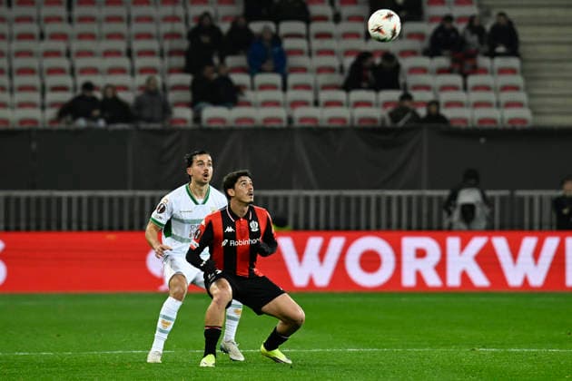 FOOTBALL : OGC Nice VS - Go Ahead Eagles - UEFA Europa League - 22 01 2025 Tiago Gouveia (OGC Nice) - UEFA Europa League match between OGC Nice and Go Ahead Eagles on January 22, 2026 at the Allianz Riviera Stadium in Nice. NiceFrance  Copyright: xWilliamxCannarellax