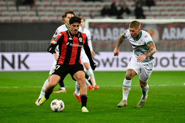 FOOTBALL : OGC Nice VS - Go Ahead Eagles - UEFA Europa League - 22 01 2025 Tiago Gouveia (OGC Nice) - UEFA Europa League match between OGC Nice and Go Ahead Eagles on January 22, 2026 at the Allianz Riviera Stadium in Nice. NiceFrance  Copyright: xWilliamxCannarellax