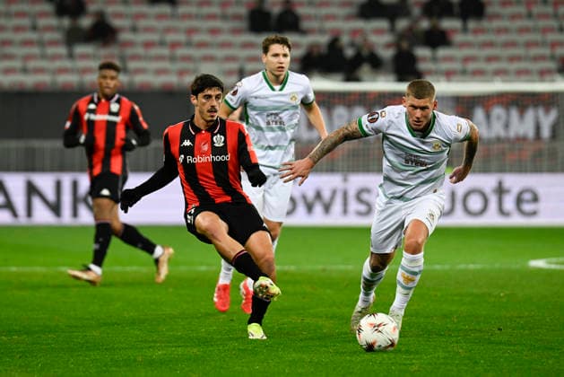 FOOTBALL : OGC Nice VS - Go Ahead Eagles - UEFA Europa League - 22 01 2025 Tiago Gouveia (OGC Nice) - UEFA Europa League match between OGC Nice and Go Ahead Eagles on January 22, 2026 at the Allianz Riviera Stadium in Nice. NiceFrance  Copyright: xWilliamxCannarellax