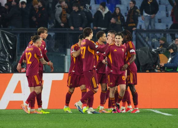 Roma vs Stoccarda Goal the Niccolo Pisilli (AS Roma) During the 2025 26 Europa League football match between Roma and Stuttgart on January 22, 2026 at the Stadio Olimpico in Rome. Photo: Roma stadio Olimpico Roma Italia Copyright: xFABIOxSASSOxFabioxSassox Roma Stoccarda2026_01_22Fabio Sasso4780