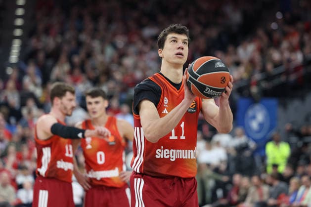 Vladimir Lucic FC Bayern Basketball, 11 , GER, FC Bayern Basketball vs Valencia Basket, Basketball, Euroleague, 24 Matchday, Season 2025 2026, 22 01 2026, GER, FC Bayern Basketball vs Valencia Basket, Basketball, Euroleague, 24 Matchday, Season 2025 2026, 22 01 2026 Munich Copyright: xEibner-Pressefoto JennixMaulx EP_JML