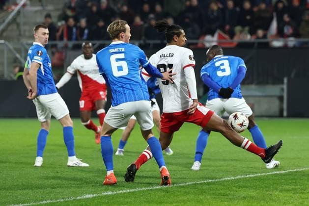 UTRECHT , 22-01-2026 , stadium Galgenwaard , season 2025 2026 , UEFA Europa League football , League phase matchday 7 , match between FC Utrecht and KRC Genk , Pictures shows , FC Utrecht player Sebastian Haller Utrecht - Genk  x201002712x Copyright: