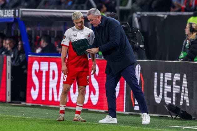 2026-01-22 FC Utrecht v KRC Genk - UEFA Europa League, League phase, MD7 UTRECHT, NETHERLANDS - JANUARY 22: Can Bozdogan of FC Utrecht during the UEFA Europa League, League phase, MD7 match between FC Utrecht and KRC Genk at Stadion Galgenwaard on January 22, 2026 in Utrecht, Netherlands. Utrecht Stadion Galgenwaard Netherlands Content not available for redistribution in The Netherlands directly or indirectly through any third parties. Copyright: xBenxGalx