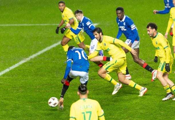 Mohamed Diomande of Rangers scores his sides first goal during UEFA Europa League league phase match at Ibrox Stadium, Glasgow. Rangers v Ludogorats - UEFA Europa League - League Phase - Ibrox Stadium, Glasgow, Lanarkshire, Scotland, UK - 22 Jan 2026Glasgow Ibrox Stadium Lanarkshire, Scotland United Kingdom EDITORIAL USE ONLY  Copyright: xRangersxFC Shutterstockx 16394122i