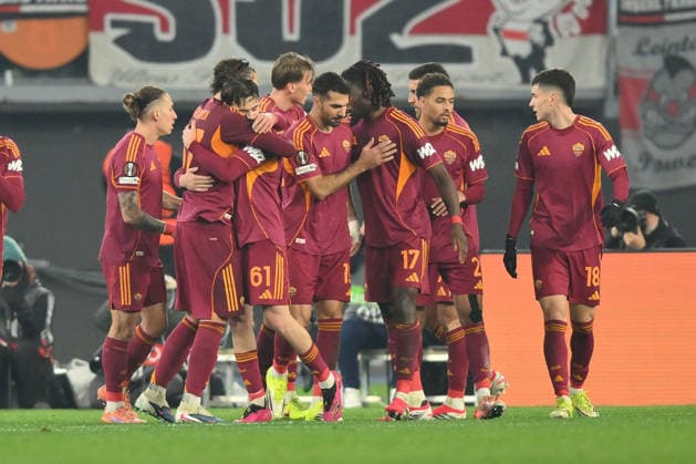 AS Roma v VfB Stuttgart - UEFA Europa League ROME, ITALY - JANUARY 22 : Niccolo’ Pisilli (61) of AS Roma celebrates after scoring a goal during the Europa League match between AS Roma and VfB Stuttgart at Stadio Olimpico on January 22, 2026 in Rome, Italy. Claudio Pasquazi Anadolu Rome Italy. Editorial use only. Please get in touch for any other usage.  Copyright: x2026xAnadoluxClaudioxPasquazix