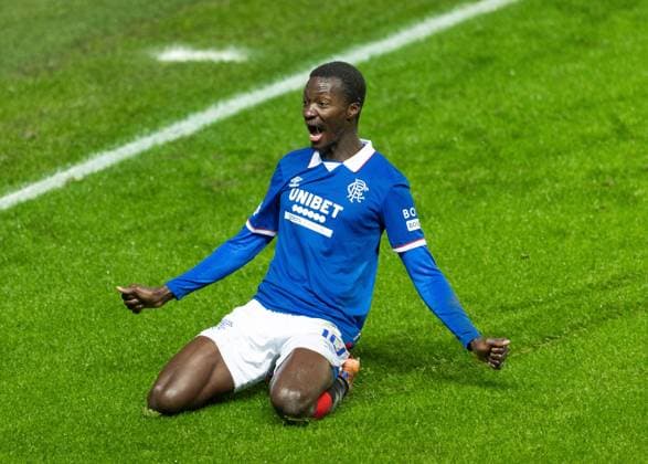 Mohamed Diomande of Rangers celebrates scoring his sides first goal during UEFA Europa League league phase match at Ibrox Stadium, Glasgow. Rangers v Ludogorats - UEFA Europa League - League Phase - Ibrox Stadium, Glasgow, Lanarkshire, Scotland, UK - 22 Jan 2026Glasgow Ibrox Stadium Lanarkshire, Scotland United Kingdom EDITORIAL USE ONLY  Copyright: xRangersxFC Shutterstockx 16394122n