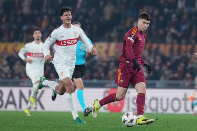 Roma™s Matias Soule during the Uefa Europa League soccer match between Roma and VFB Stuttgart at the Olympic Stadium in Rome, Italy - Thursday, January 22, 2026. - Soccer .  Copyright: xAlfredoxFalcone LaPressex