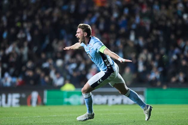 RC Celta de Vigo v LOSC Lille - UEFA Europa League VIGO, SPAIN - JANUARY 22: Carl Starfelt of Celta de Vigo of Celta Vigo celebrates after scoring his team s second goal during the UEFA Europa League 2025 26 League Phase MD7 match between Real Club Celta and LOSC Lille at Estadio Balaidos on January 22, 2026 in Vigo, Spain. Vigo Estadio Abanca Balaidos Spain Copyright: xDiegoxSimonx