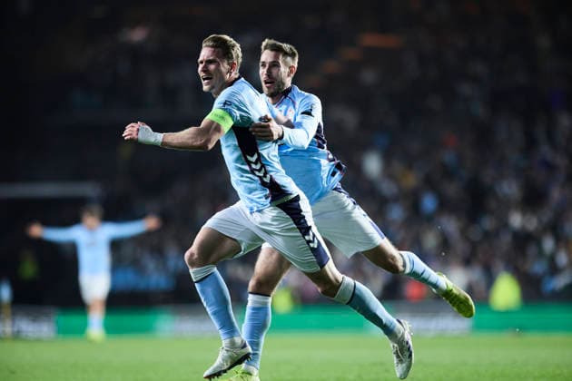 RC Celta de Vigo v LOSC Lille - UEFA Europa League VIGO, SPAIN - JANUARY 22: Carl Starfelt of Celta de Vigo of Celta Vigo celebrates after scoring his team s second goal during the UEFA Europa League 2025 26 League Phase MD7 match between Real Club Celta and LOSC Lille at Estadio Balaidos on January 22, 2026 in Vigo, Spain. Vigo Estadio Abanca Balaidos Spain Copyright: xDiegoxSimonx