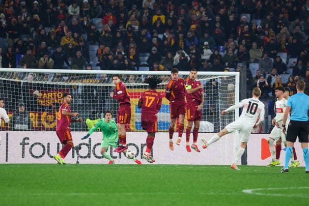 January 22, 2026, Roma, Roma, Italia: Chris Fuhrich (VfB Stuttgart) During the 2025 26 Europa League football match between Roma and Stuttgart on January 22, 2026 at the Stadio Olimpico in Rome..Photo: Roma Italia - ZUMAs236 20260122_aap_s236_107 Copyright: xFabioxSassox