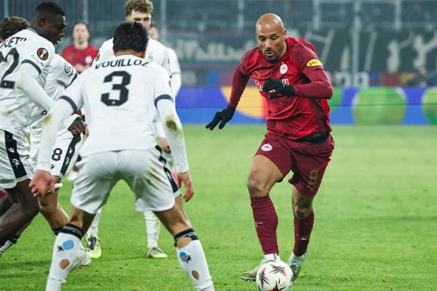 SOCCER - UEFA EL, RBS vs Basel SALZBURG,AUSTRIA,22.JAN.26 - SOCCER - UEFA Europa League, Red Bull Salzburg vs FC Basel. Image shows Karim Onisiwo (RBS).  GEPAxpictures xDavidxGeieregger