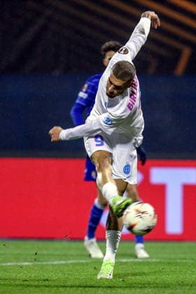 Zagreb, Craotia, 220126. Dinamo s player Daniel Birligea during UEFA Europa league football match, 7th round, between Dinamo and FCSB at Maksimir stadium. Foto: Josip Bandic CROPIX Zagreb Croatia Copyright: xxJosipxBandicx xCROPIXx dinamo_fcsb92-220126