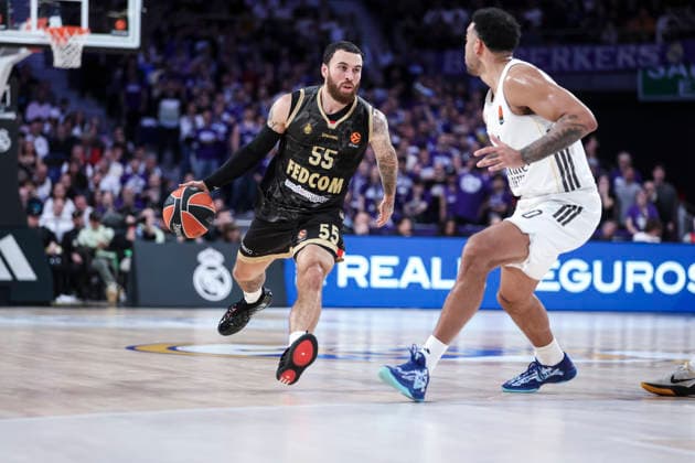 January 22, 2026, Madrid, Madrid, Spain: Mike James of AS Monaco in action during the EuroLeague Regular Season Round 24 match between Real Madrid and AS Monaco at Movistar Arena on January 08 2026, in Madrid, Spain. Madrid Spain - ZUMAa181 20260122_zaa_a181_137 Copyright: xIrinaxR.xHipolitox