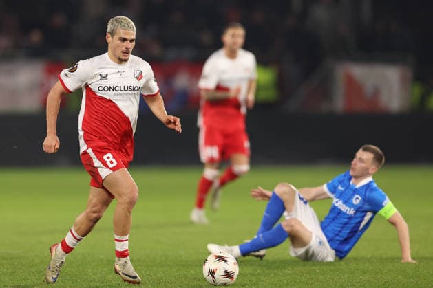 Can Bozdogan of FC Utrecht during the match FC Utrecht vs KRC Genk at the De Galgenwaard for the UEFA Europa League season 2025 2026 in UTRECHT, Netherlands on 22 january 2026, photo by Peter Lous EYE4images DeFodi Images