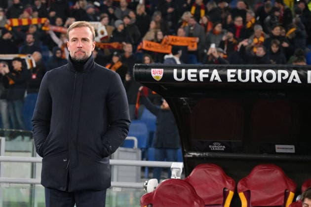 CALCIO - UEFA Europa League - AS Roma vs VfB Stuttgart Sebastian Hoeneb head coach of VfB Stuttgart during the match of the Uefa Europa League Matchday 7 between A.S. Roma and Stuttgart at the Olimpico Stadium on Jan 22, 2026 in Rome, Italy. during AS Roma vs VfB Stuttgart, Football Europa League match in Rome, Italy, January 22 2026 Rome Italy  Copyright: xIPAxSport ABACAx