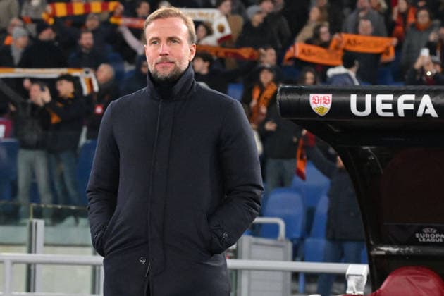 CALCIO - UEFA Europa League - AS Roma vs VfB Stuttgart Sebastian Hoeneb head coach of VfB Stuttgart during the match of the Uefa Europa League Matchday 7 between A.S. Roma and Stuttgart at the Olimpico Stadium on Jan 22, 2026 in Rome, Italy. during AS Roma vs VfB Stuttgart, Football Europa League match in Rome, Italy, January 22 2026 Rome Italy  Copyright: xIPAxSport ABACAx