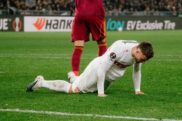 Ermedin Demirovic VfB Stuttgart, 09 , ITA, AS Roma vs VfB Stuttgart, Football, Europa League, Matchday 7, Season 2025 2026, 22 01 2026, ITA, AS Roma vs VfB Stuttgart, Football, Europa League, Matchday 7, Season 2025 2026, 22 01 2026, Rome Copyright: xEibner-Pressefoto EdwardxCheungx EP_ECG