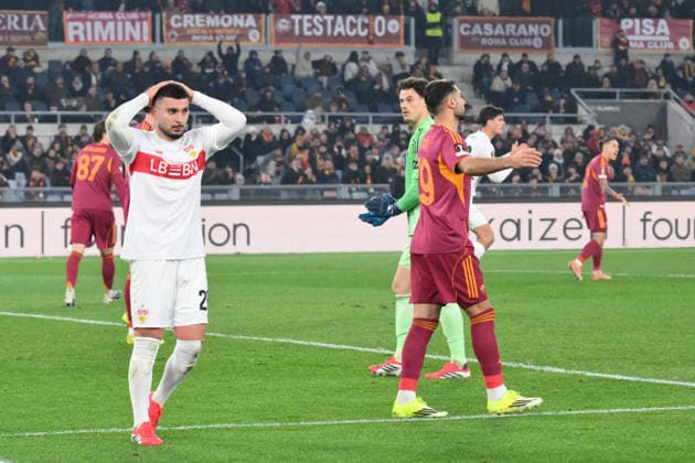 Deniz Undav of VfB Stuttgart shows his disappointment during the match of the Uefa Europa League Matchday 7 between A.S. Roma and Stuttgart at the Olimpico Stadium on Jan 22, 2026 in Rome, Italy. during AS Roma vs VfB Stuttgart, Football Europa League match in Rome, Italy, January 22 2026  Copyright: xRobertoxRamaccia IPAxSportx xipa-agency.netx xx IPA_70435147 IPA_Agency_IPA70435147