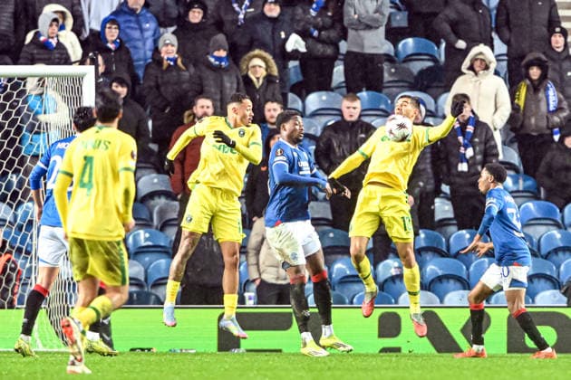 Rangers v Ludogorets Razgrad UEFA Europa League Ivaylo Chochev of Ludogorets Razgrad controls the ball during the UEFA Europa League match at Ibrox Stadium, Glasgow 22 01 2026 UK Newspapers OUT Copyright: xJamiexJohnstonx FIL-22851-0047