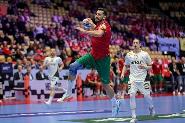21Fernandes, Leonel in action Match between GERMANY VS PORTUGAL, valid for Men s EHF EURO 2026 at Jyske Bank Boxen in Herning on 22 January 2026. Herning Jyske Bank Boxen Herning Denmark Copyright: xIMAGOx xPRIMExSPORTSxIMAGESx xANGELOxMOREIRAx