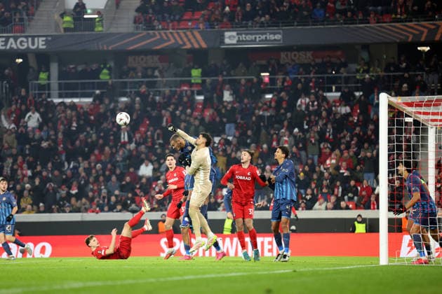 22 01 2026, xrekx, Football UEFA Europa League, SC Freiburg Maccabi Tel Aviv v l Roi Mishpati Maccabi Tel Aviv DFL DFB REGULATIONS PROHIBIT ANY USE OF PHOTOGRAPHS as IMAGE SEQUENCES and or QUASI VIDEO Freiburg