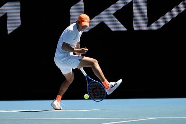 TENNIS AUSTRALIAN OPEN, Learner Tien of the USA in action during the 3rd round match against Nuno Borges of Portugal on day 6 of the 2026 Australian Open tennis tournament at Melbourne Park in Melbourne, Friday, January 23, 2026. ( NO ARCHIVING MELBOURNE VICTORIA AUSTRALIA  Copyright: xLUKASxCOCHx 20260123177136445148