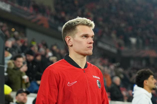 Matthias Ginter SC Freiburg, 28 , Germany, Football, UEFA Europa League, Matchday 7, League phase, 2025 2026, SC Freiburg vs Maccabi Tel Aviv, 22 01 2026, Europa Park Stadion, Freiburg, Germany Freiburg Europa Park Stadion Baden Württemberg Germany Copyright: xArnexAmbergx