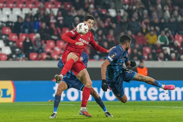 Igor Matanovic SC Freiburg, 31 goal chance , Germany, Football, UEFA Europa League, Matchday 7, League phase, 2025 2026, SC Freiburg vs Maccabi Tel Aviv, 22 01 2026, Europa Park Stadion, Freiburg, Germany Freiburg Europa Park Stadion Baden Württemberg Germany Copyright: xArnexAmbergx