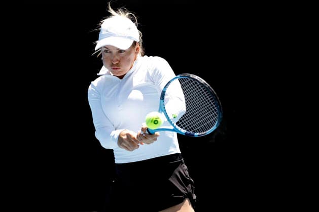 TENNIS AUSTRALIAN OPEN, Yulia Putintseva of Kazakhstan in action during the Women™s 3rd round match against Zeynep Sonmez of Turkiye on day 6 of the 2026 Australian Open tennis tournament at Melbourne Park in Melbourne, Friday, January 23, 2026. ( NO ARCHIVING MELBOURNE VICTORIA AUSTRALIA  Copyright: xROBxPREZIOSOx 20260123199491953648
