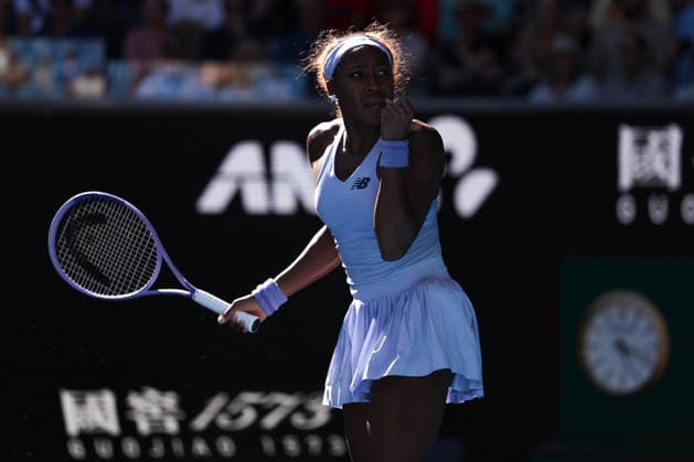 Coco Gauff during her third round match Australian Open tennis tournament, Day Six, Melbourne Park, Australia - 23 Jan 2026Melbourne Melbourne Park Victoria (VIC) Australia  Copyright: xEllaxLing Shutterstockx 16380452x
