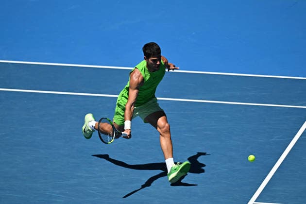 Australian Open - Melbourne Carlos Alcaraz (ESP) during his third round match at the 2026 Australian Open at Melbourne Park in Melbourne, AUSTRALIA, on January 23, 2026. Photo by Corinne Dubreuil ABACAPRESS.COM Melbourne Australia  Copyright: xDubreuilxCorinne ABACAx