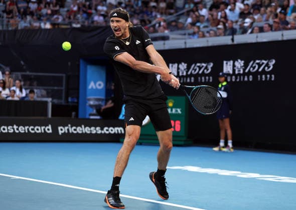 Alexander Zverev during his third round match Australian Open tennis tournament, Day Six, Melbourne Park, Australia - 23 Jan 2026Melbourne Melbourne Park Victoria (VIC) Australia  Copyright: xEllaxLing Shutterstockx 16380452du