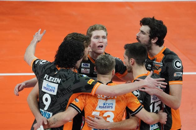 Sir Sicoma Monini Perugia v Berlin Recycling Volleys - CEV Champions League 2025 2026 Ivanov Fedor of Berlin Recycling Volleys reacts during the match between Sir Sicoma Monini Perugia and Berlin Recycling Volleys in the CEV Champions League 2025 2026 at Palabarton in Perugia, Italy, on January 22, 2026. Perugia Italy  Copyright: xLorisxCerquiglinix originalFilename:cerquiglini-notitle260121_npBnH.jpg