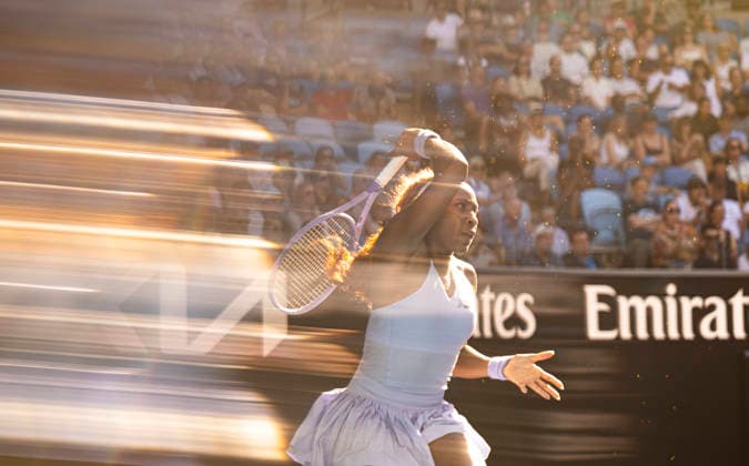 (260123) -- MELBOURNE, Jan. 23, 2026 -- Coco Gauff of the United States competes during the women s singles 3rd round match against Hailey Baptiste of the United States at the Australian Open tennis tournament in Melbourne, Australia, Jan. 23, 2026. (Photo by Xinhua) (SP)AUSTRALIA-MELBOURNE-TENNIS-AUSTRALIAN OPEN-WOMEN S SINGLES HuxJingchen 