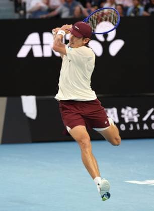 Alex de Minaur of Australia during his third round match Australian Open tennis tournament, Day Six, Melbourne Park, Australia - 23 Jan 2026Melbourne Melbourne Park Victoria (VIC) Australia  Copyright: xRachelxBach Shutterstockx 16380457fm