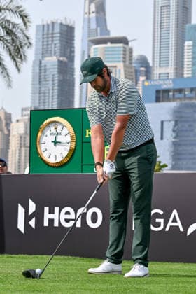 Hero Dubai Desert Classic 2026 DUBAI, UAE - JANUARY 23: Nacho Elvira competes during the Hero Dubai Desert Classic 2026 at Emirates Golf Club in Dubai, United Arab Emirates on January 23, 2026. Waleed Zein Anadolu Dubai United Arab Emirates. Editorial use only. Please get in touch for any other usage.  Copyright: x2026xAnadoluxWaleedxZeinx