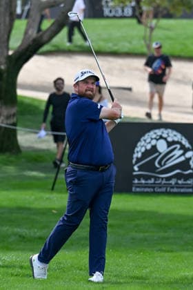 Hero Dubai Desert Classic 2026 DUBAI, UAE - JANUARY 23: Shane Lowry competes during the Hero Dubai Desert Classic 2026 at Emirates Golf Club in Dubai, United Arab Emirates on January 23, 2026. Waleed Zein Anadolu Dubai United Arab Emirates. Editorial use only. Please get in touch for any other usage.  Copyright: x2026xAnadoluxWaleedxZeinx