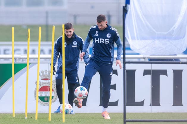23 01 2026, Football, Season 2025 2026, Training FC Schalke 04, Edin Dzeko FC Schalke 04 , Gelsenkirchen Training ground of S04 Hamburg Germany xRHR PHOTO DEx Copyright: DennisxEwert RHR-FOTOx RHR-FOTO DE