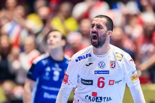 260123 Mario Sostaric of Croatia during the EHF European Handball Championship main round match between Iceland and Croatia on January 23, 2026 in Malmö Photo Petter Arvidson BILDBYRAN kod PA PA1134 handball handball handball handballs em 2026 croatia croatia island iceland ehf european handball championship bbeng grappa33  Copyright: PETTERxARVIDSON BB260123PA003