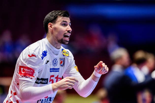 260123 Ivan Martinovic of Croatia during the EHF European Handball Championship main round match between Iceland and Croatia on January 23, 2026 in Malmö Photo Petter Arvidson BILDBYRAN kod PA PA1134 handball handboll handball handbolls em 2026 croatia kroatien island iceland ehf european handball championship bbeng grappa33  Copyright: PETTERxARVIDSON BB260123PA025