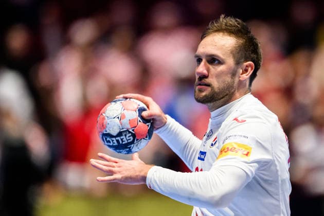 260123 Luka Cindric of Croatia during the EHF European Handball Championship main round match between Iceland and Croatia on January 23, 2026 in Malmö Photo Petter Arvidson BILDBYRAN kod PA PA1134 handball handball handball handballs em 2026 croatia croatia island iceland ehf european handball championship bbeng grappa33  Copyright: PETTERxARVIDSON BB260123PA058