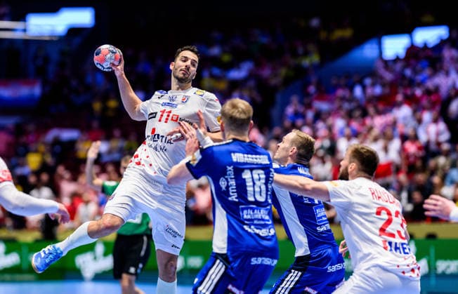 260123 Zvonimir Srna of Croatia during the EHF European Handball Championship main round match between Iceland and Croatia on January 23, 2026 in Malmö Photo Petter Arvidson BILDBYRAN kod PA PA1134 handball handball handball handballs em 2026 croatia croatia island iceland ehf european handball championship bbeng grappa33  Copyright: PETTERxARVIDSON BB260123PA059